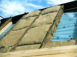 Aufsparrendämmung mit Hanf